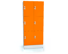 Premium lockers with six lockable boxes ALFORT AD 1920 x 800 x 520